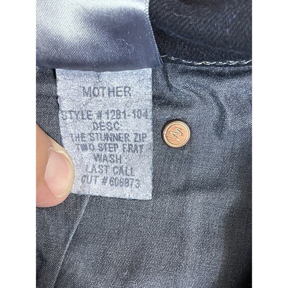 Mother Jeans Womens 28 Dark Blue The Stunner Two Step Fray Raw Hem Stretch Denim - Picture 12 of 15